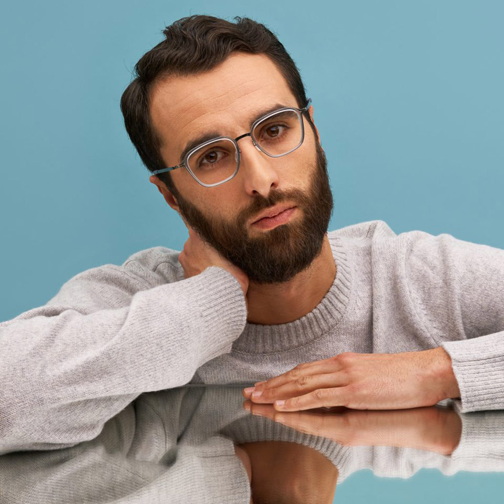 Ic! Berlin Rio Shiny Graphite/Sky Gray Eyeglasses Lifestyle Shot