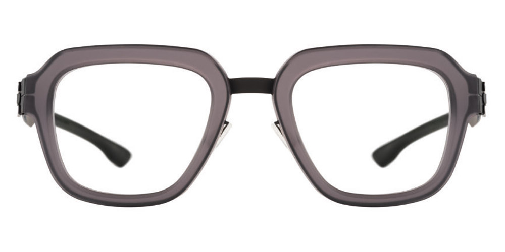 Ic! Berlin Roger Black-Gray-Matt Eyeglasses Front View