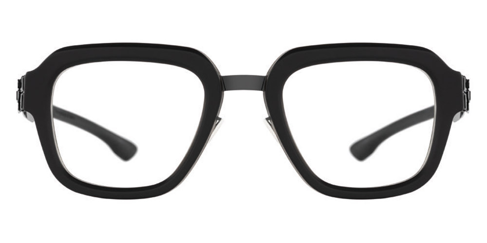 Ic! Berlin Roger Gun-Metal-Black-Matt Eyeglasses Front View