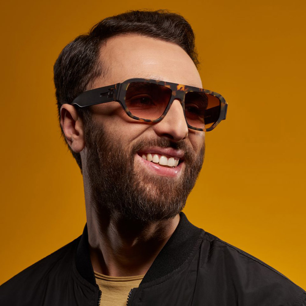 Ic! Berlin Sam EcoHoney Matte Sunglasses Lifestyle Shot 2