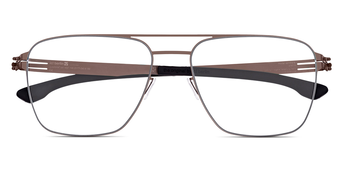 Ic! Berlin Sandro K. Graphite Eyeglasses Front View