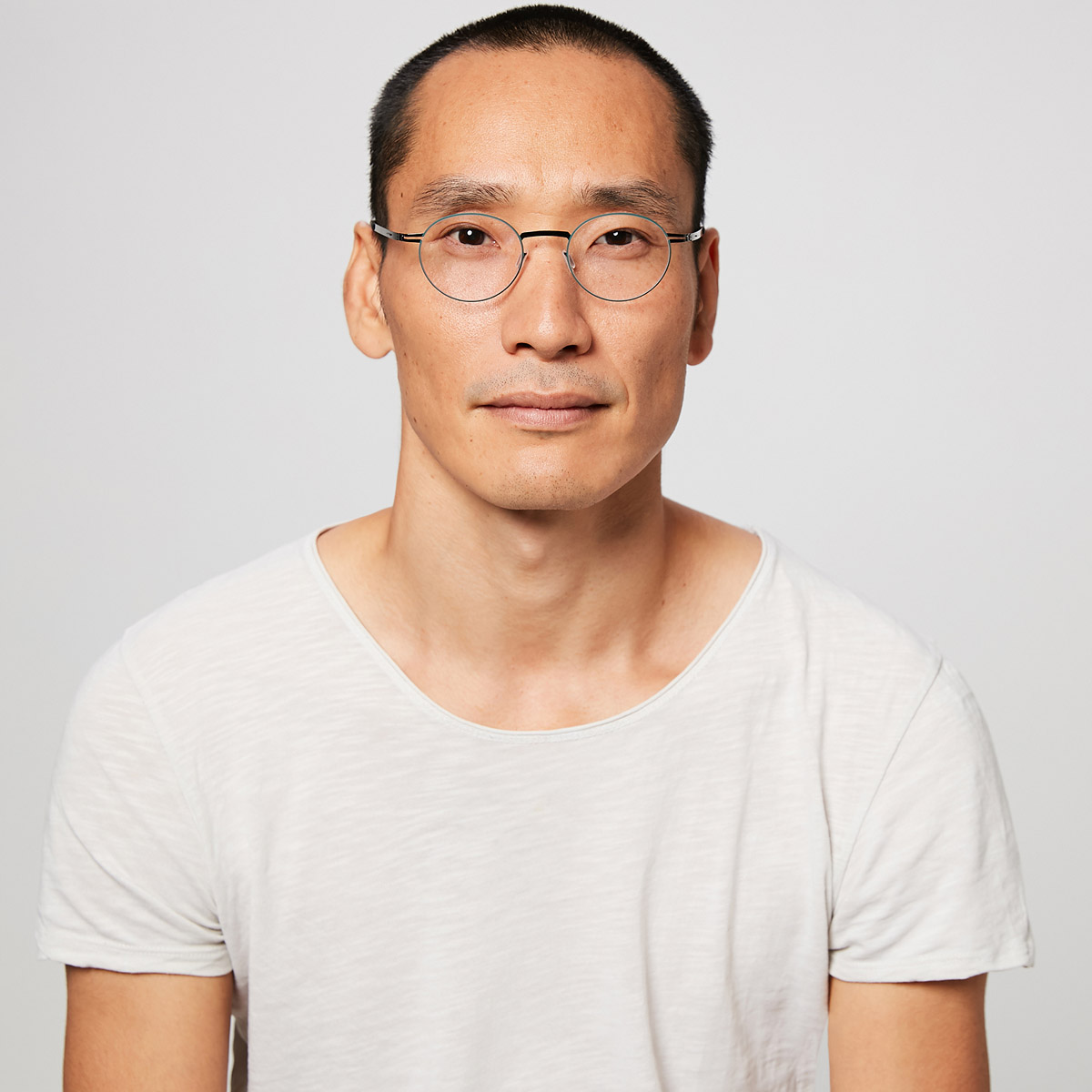 Ic! Berlin Sarma Black Eyeglasses On Male Model