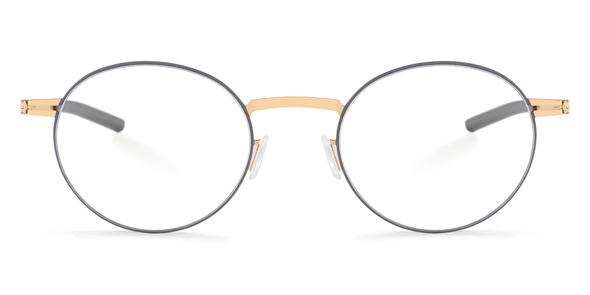 Ic! Berlin Sarma Bouldergold Circle Eyeglasses Front View