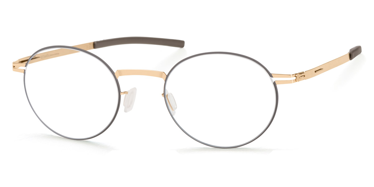 Ic! Berlin Sarma Bouldergold Circle Eyeglasses Side View