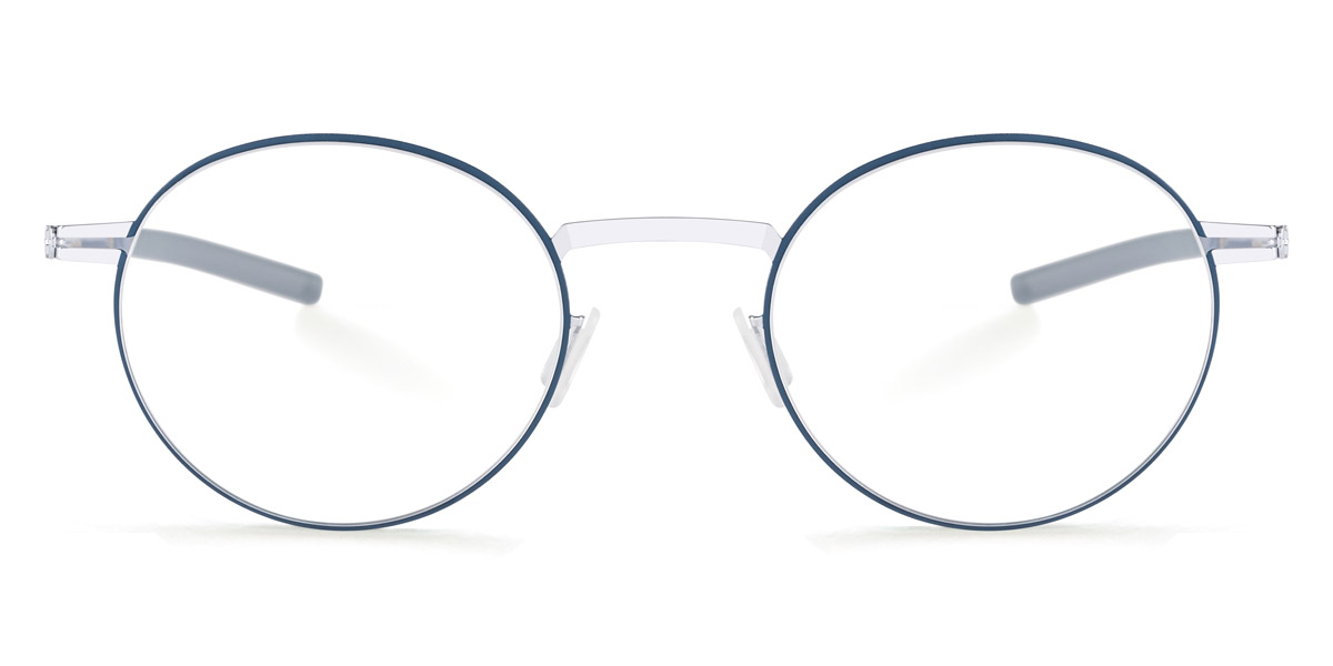 Ic! Berlin Sarma Harbour Silver Circle Eyeglasses Front View