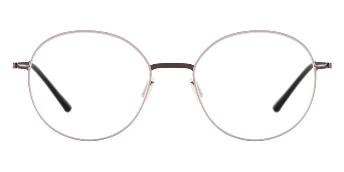 Ic! Berlin Sia Teak-Mauve Circle Eyeglasses Front View