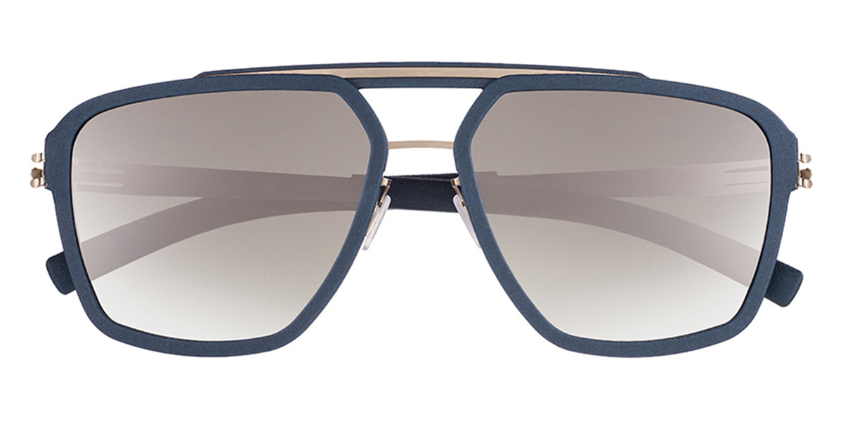 Ic! Berlin Simplicity Bronze Brutal Blue Sunglasses Front View