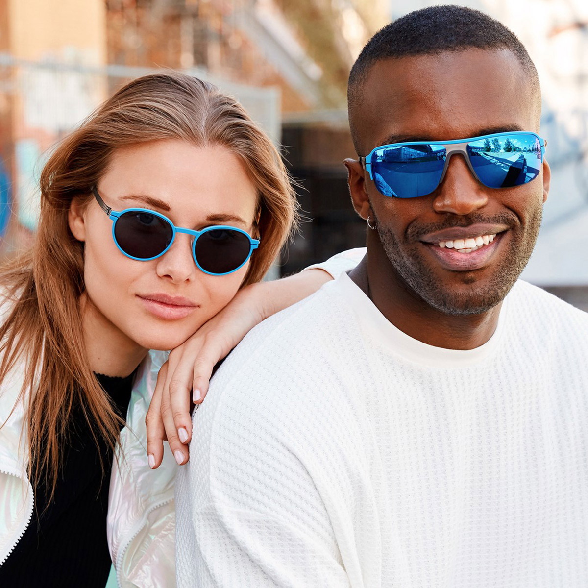 Ic! Berlin Skyway Graphite-Pool-Midnight Sunglasses Lifestyle Shot