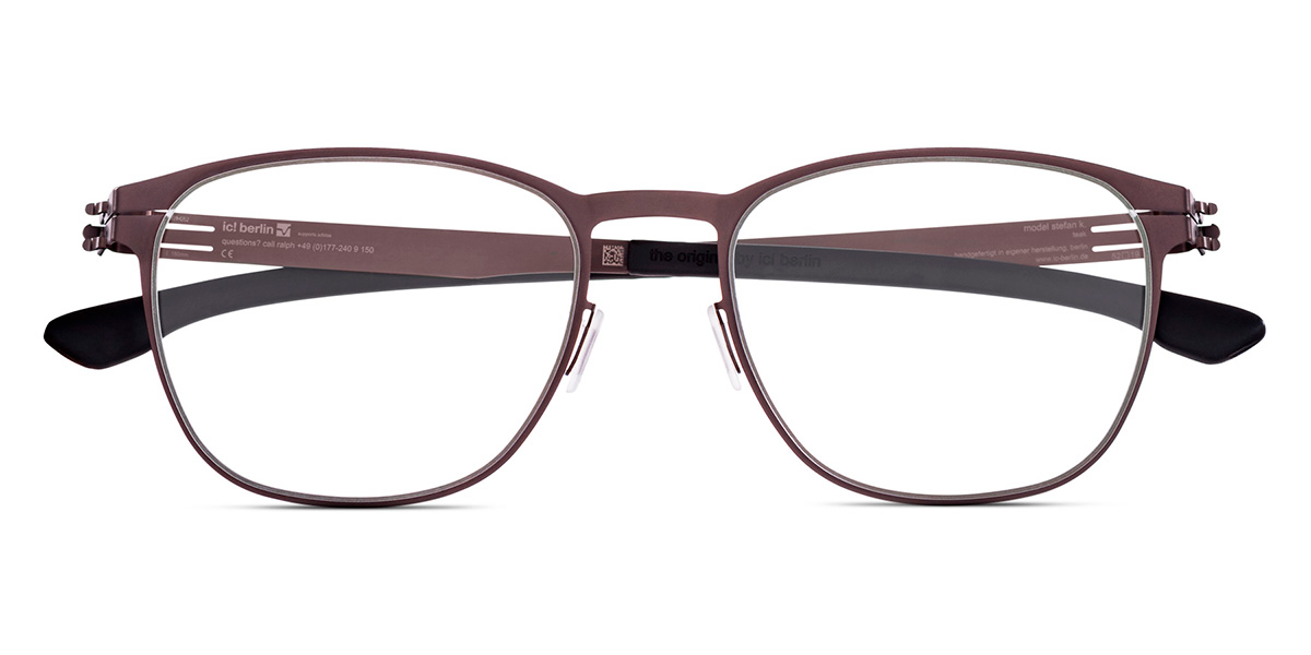 Ic! Berlin Stefan K. Teak Eyeglasses Front View