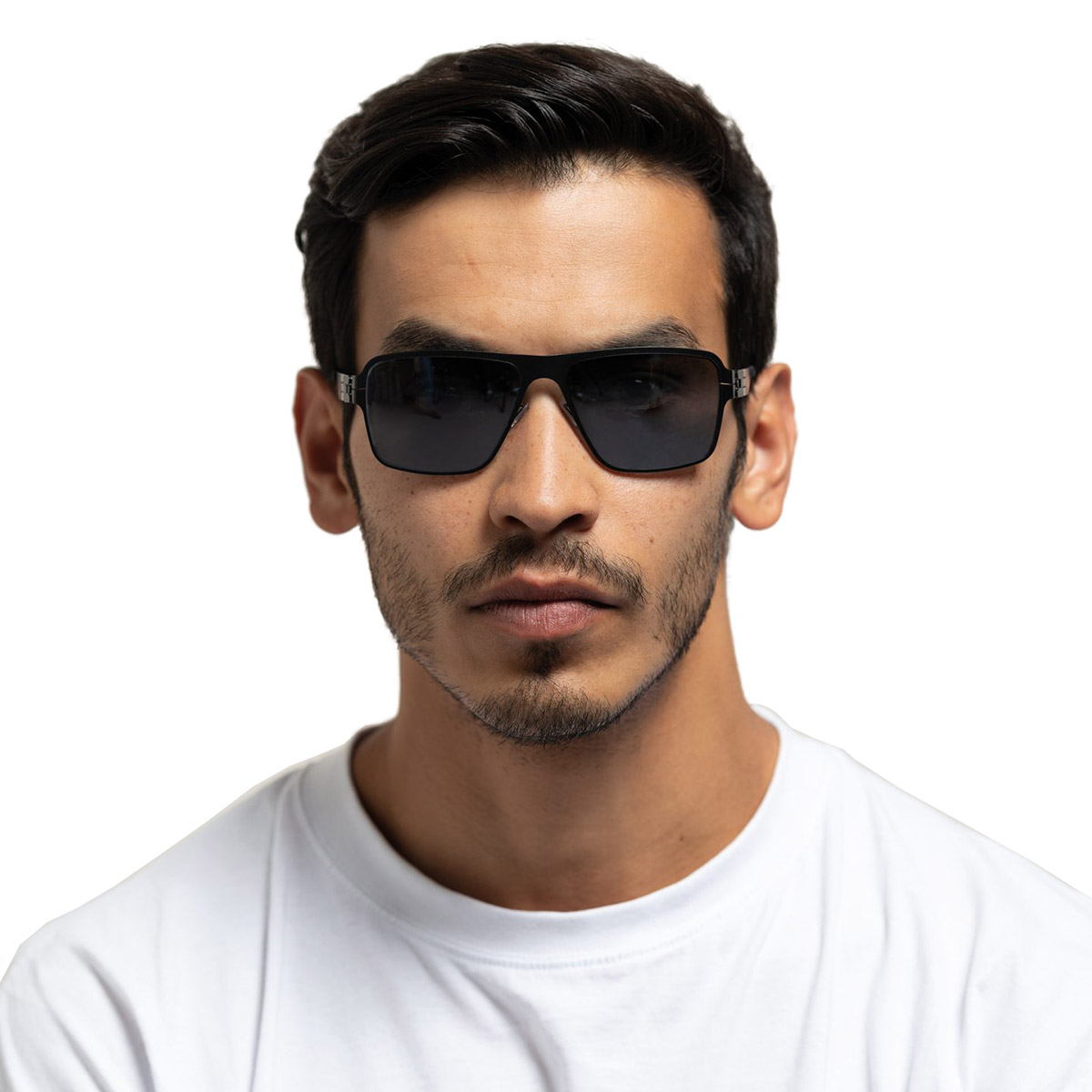 Ic! Berlin Steve B. Black Sunglasses On Male Model