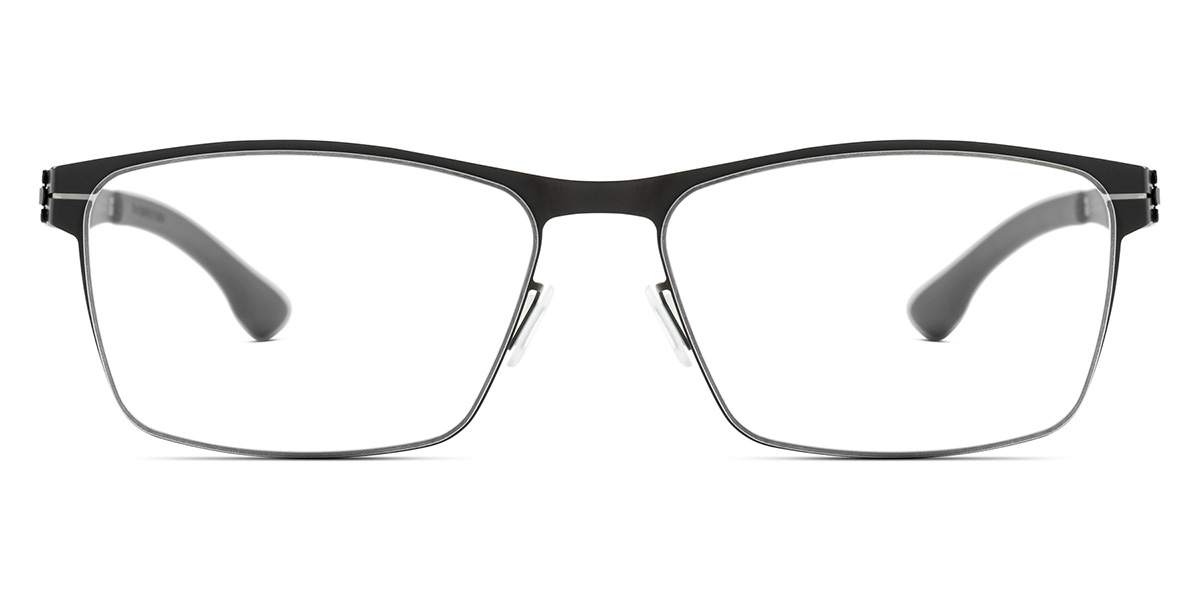 Ic! Berlin Stuart L. Black Eyeglasses Front View