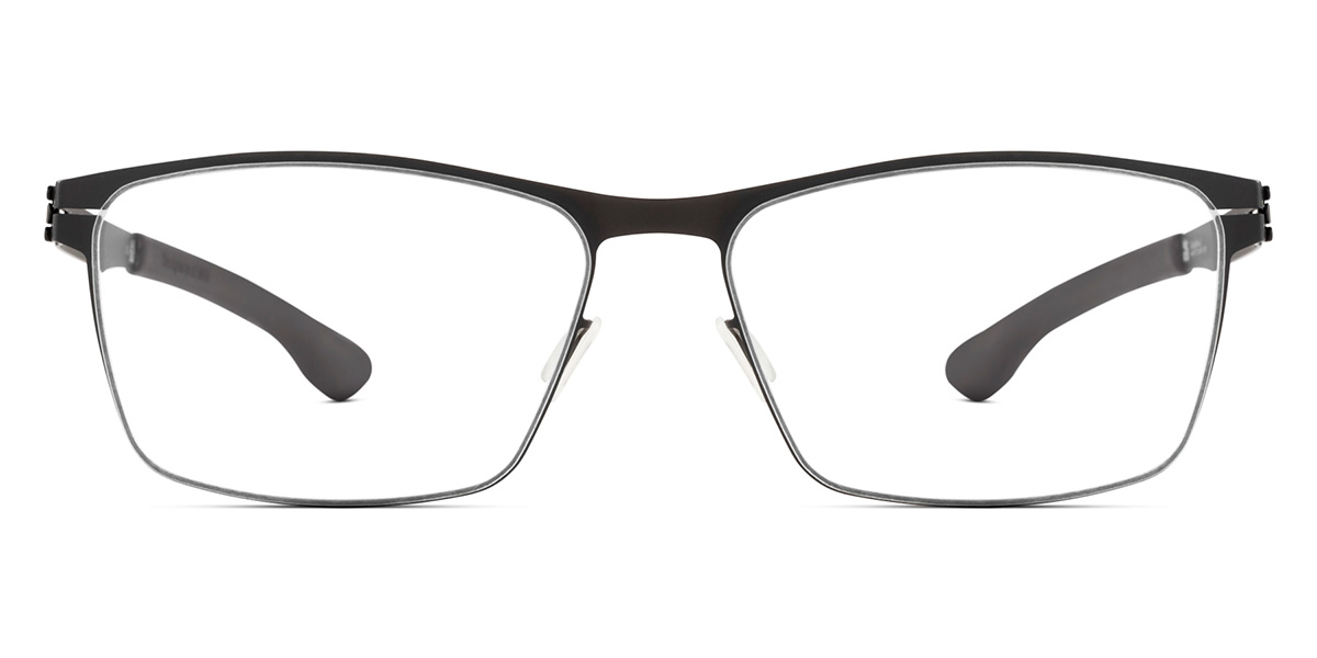 Ic! Berlin Stuart L. Large Black Eyeglasses Front View