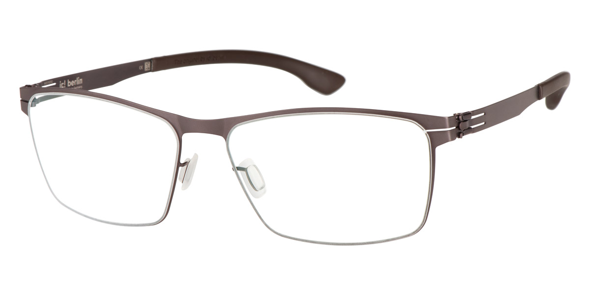 Ic! Berlin Stuart L. Large Teak Eyeglasses Side View