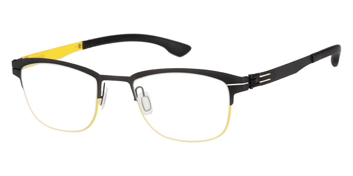 Ic! Berlin Sulley Acid Yellow Black Valley Eyeglasses Side View