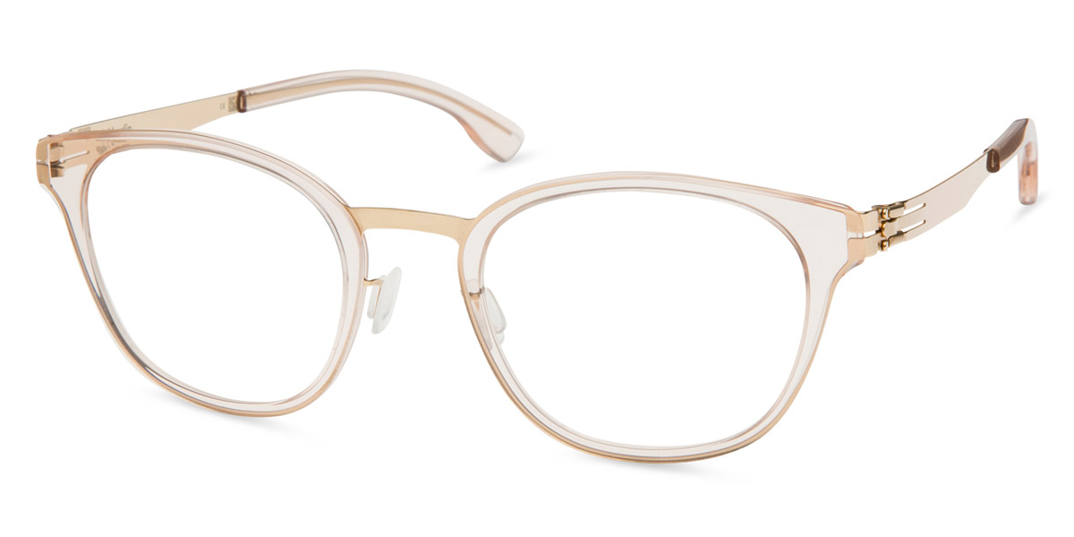 Ic! Berlin Susan W. Rosé-Gold-Ice-Tea Eyeglasses Side View