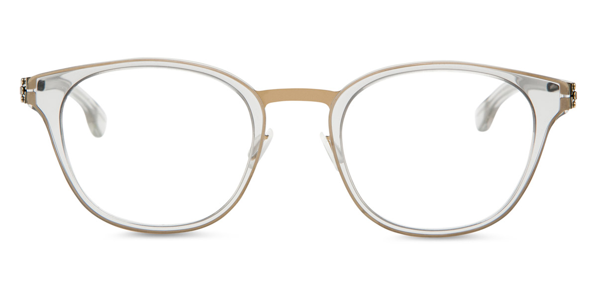 Ic! Berlin Susan W. Shiny-Bronze-Sky-Gray Eyeglasses Front View