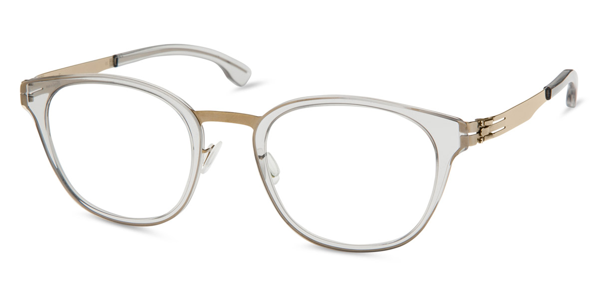 Ic! Berlin Susan W. Shiny-Bronze-Sky-Gray Eyeglasses Side View