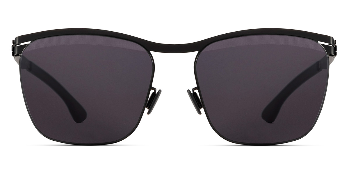 Ic! Berlin Tegeler See Black Sunglasses Front View