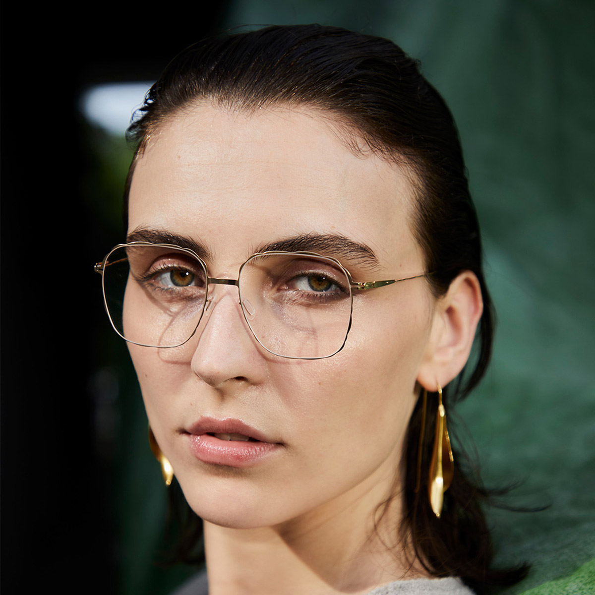 Ic! Berlin Teresa Rose Gold Eyeglasses Lifestyle Shot 2