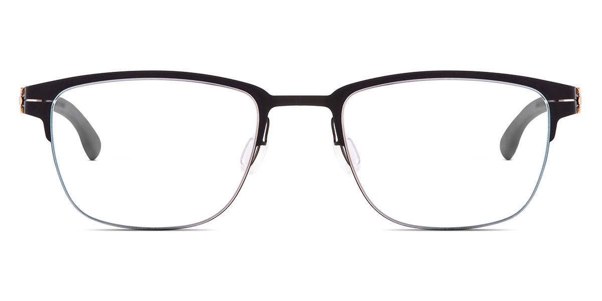 Ic! Berlin The Lone Wolf Rose Black Pop Eyeglasses Front View