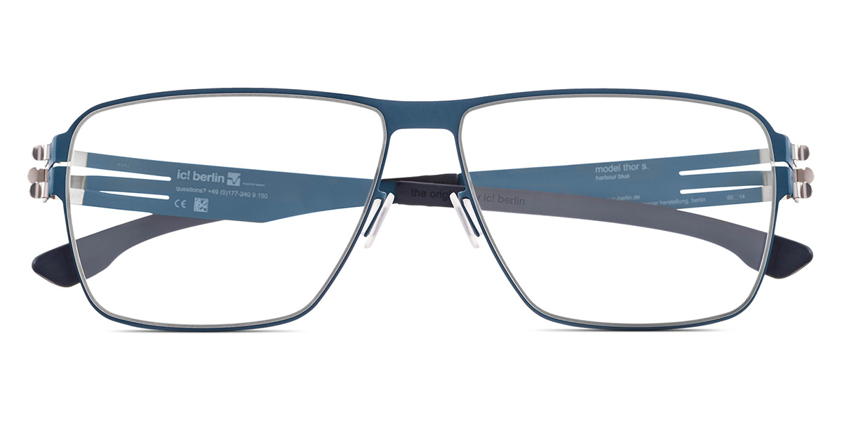 Ic! Berlin Thorsti S. Harbour Blue Eyeglasses Front View