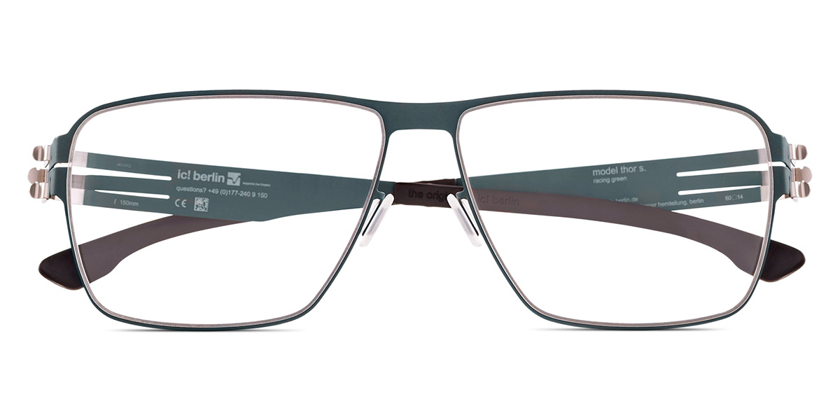 Ic! Berlin Thorsti S. Racing Green Eyeglasses Front View