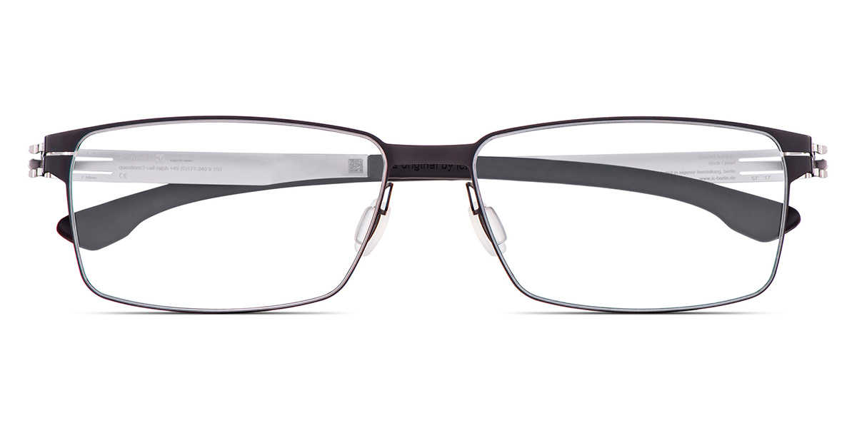 Ic! Berlin Toru N. Black Eyeglasses Front View