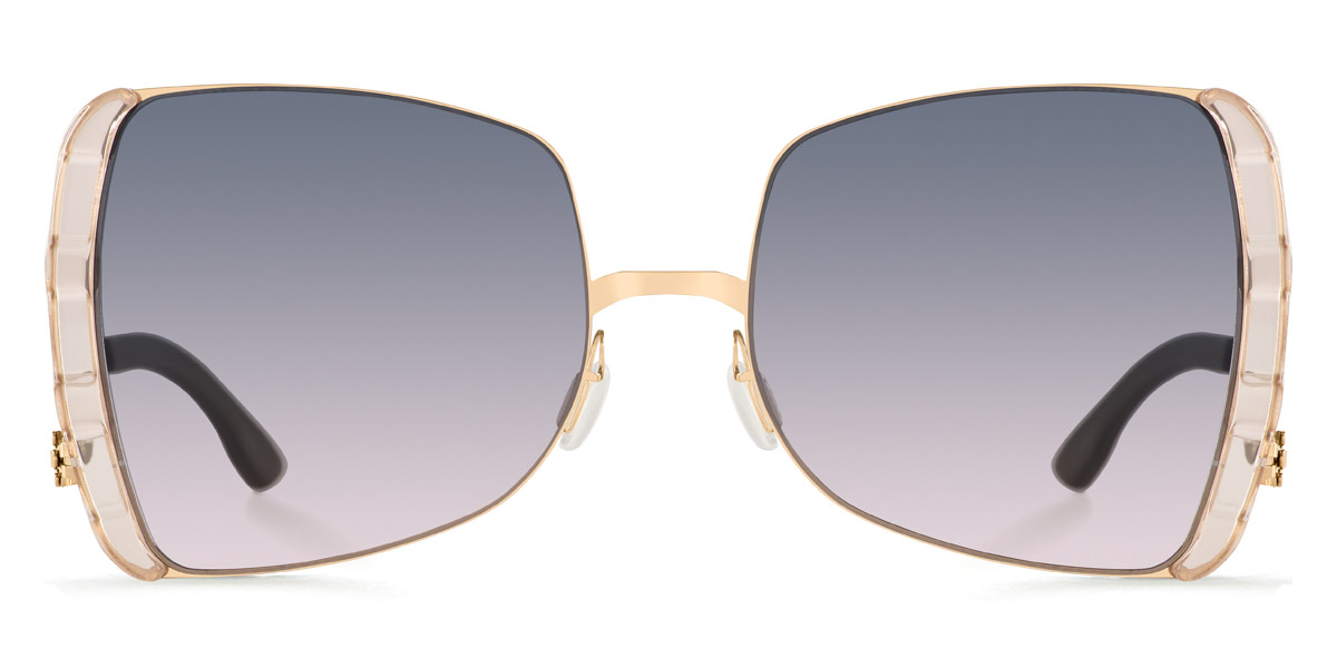 Ic! Berlin VIP Rosé-Gold-Ice-Tea Sunglasses Front View