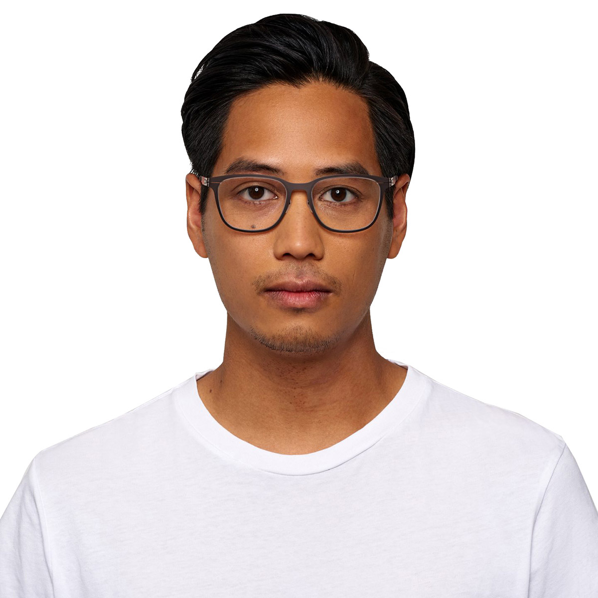 Ic! Berlin Vitan V. Teak Eyeglasses On Male Model