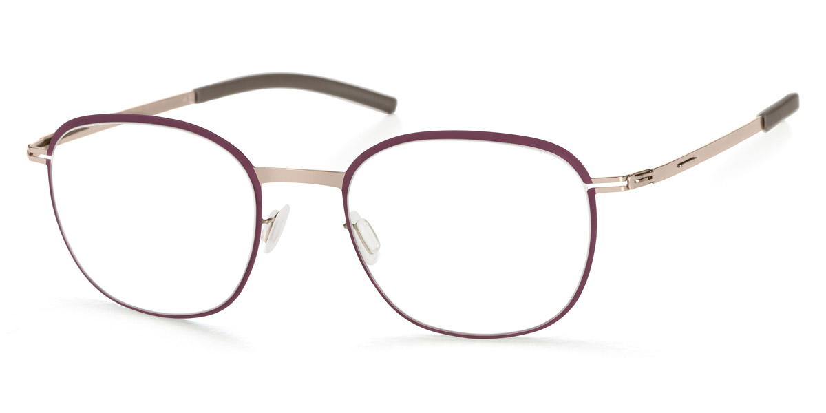 Ic! Berlin Vorias Bronze Mulberry Circle Eyeglasses Side View