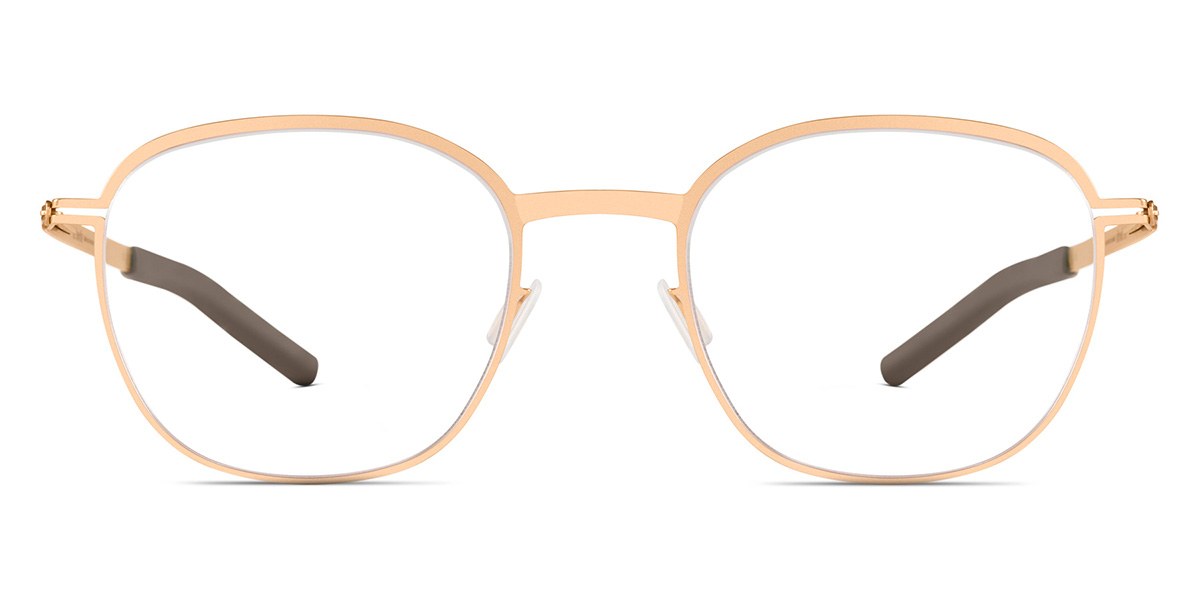 Ic! Berlin Vorias Rose Gold Matt Eyeglasses Front View