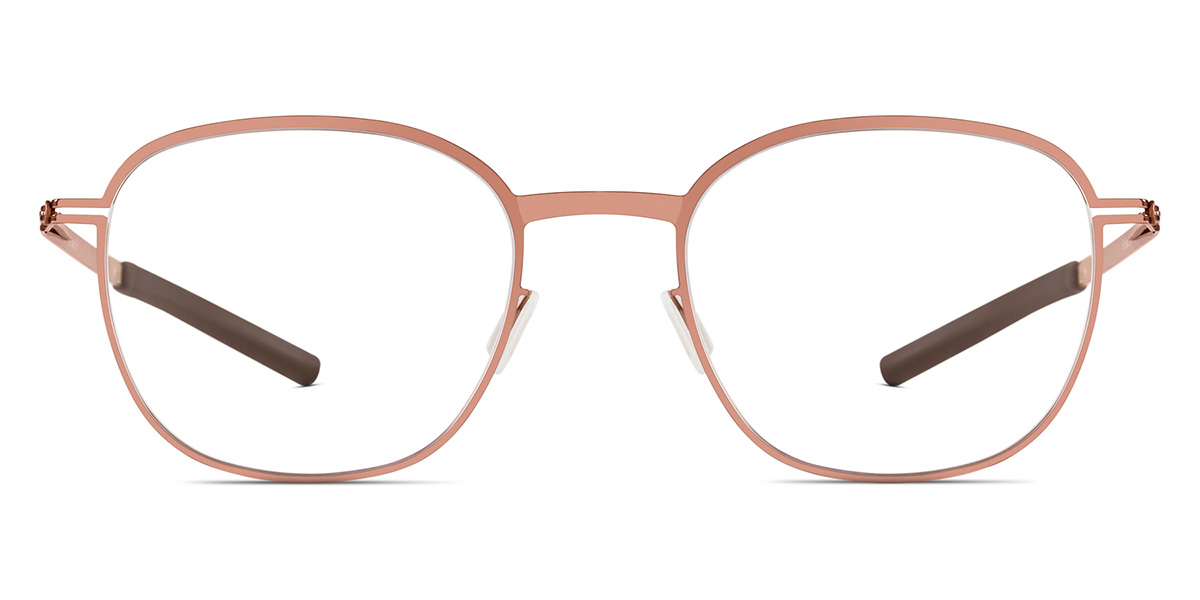 Ic! Berlin Vorias Shiny Copper Eyeglasses Front View