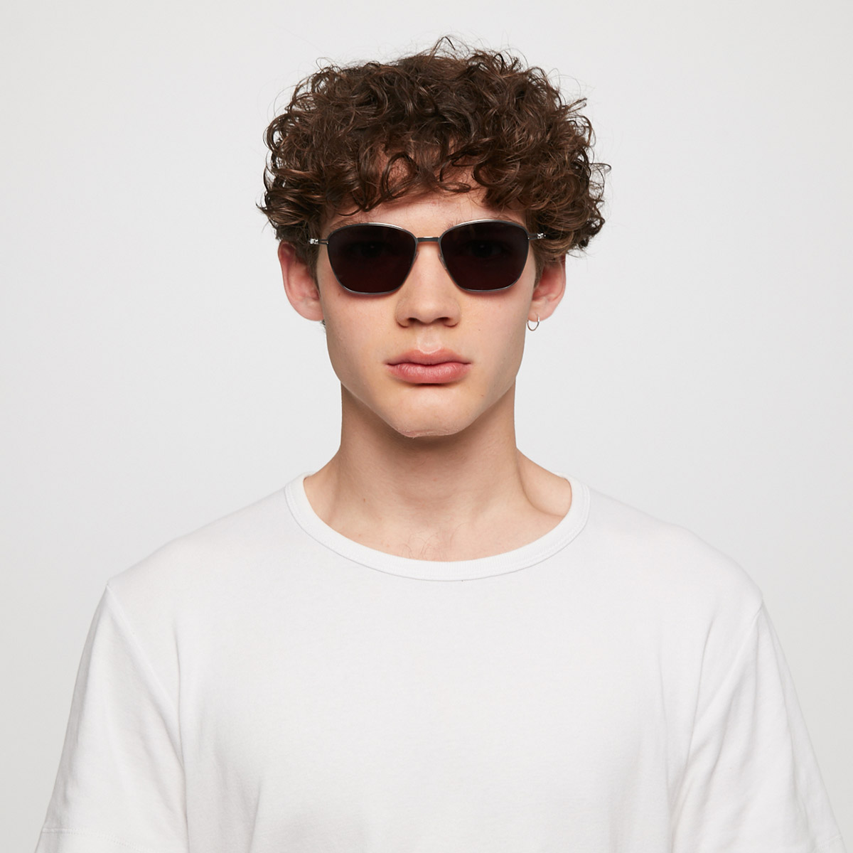 Ic! Berlin Warm Braw Black Sunglasses On Male Model