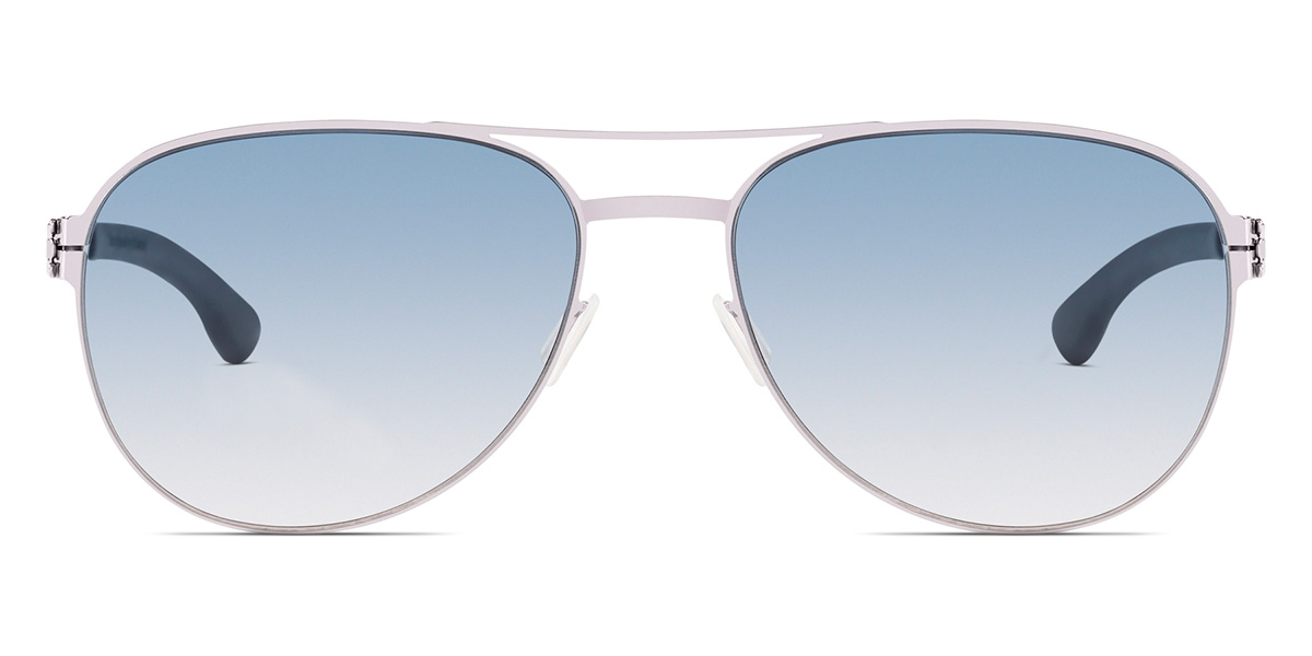 Ic! Berlin Wolfener Chrome Eyeglasses Front View