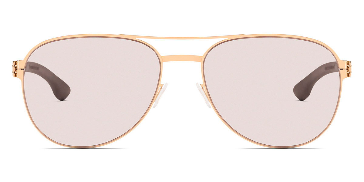 Ic! Berlin Wolfener Rosé-Gold Eyeglasses Front View