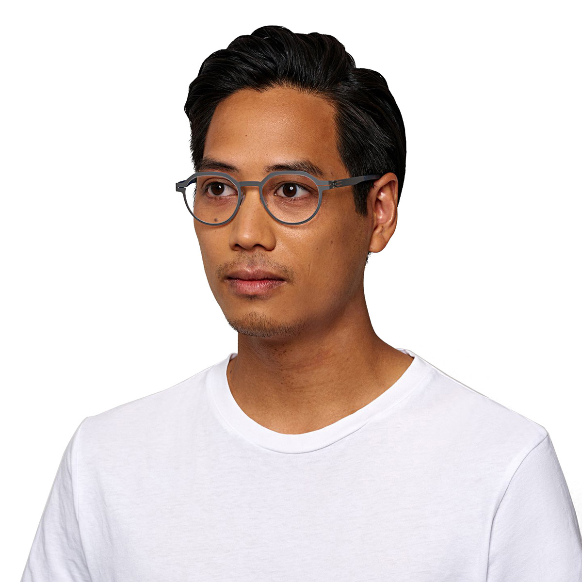 Ic! Berlin Xavier V. Boulder Blue Eyeglasses On Male Model