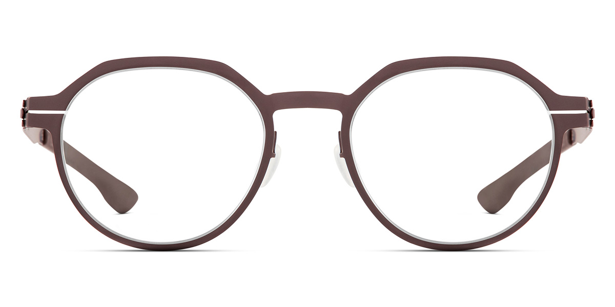 Ic! Berlin Xavier V. Teak Eyeglasses Front View