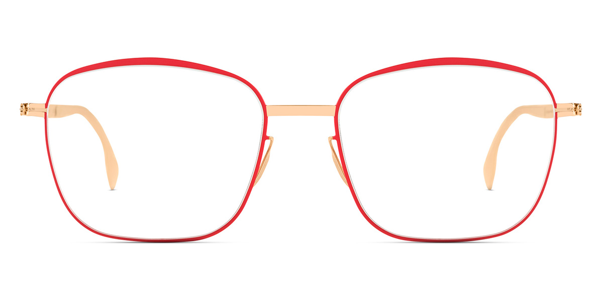 Ic! Berlin Yalca Full Metal Rose Lava Circle Eyeglasses Front View