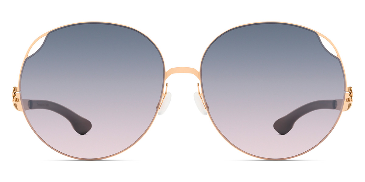 Ic! Berlin Yulina T. Rosé-Gold Sunglasses Front View