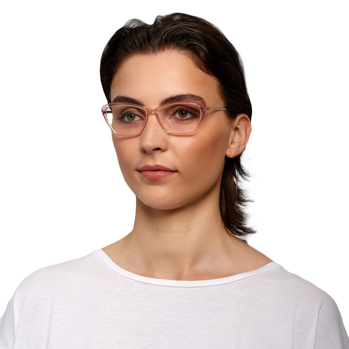 Ic! Berlin Zelda Rose Eyeglasses On Female Model
