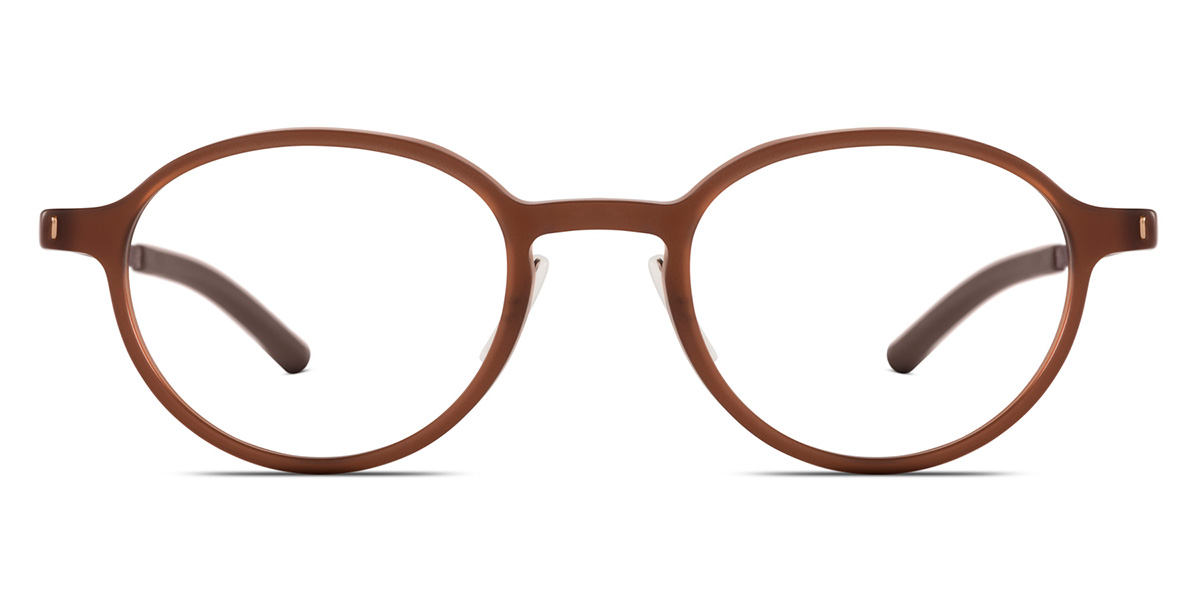 Ic! Berlin Zhen Mahagony Matt Eyeglasses Front View