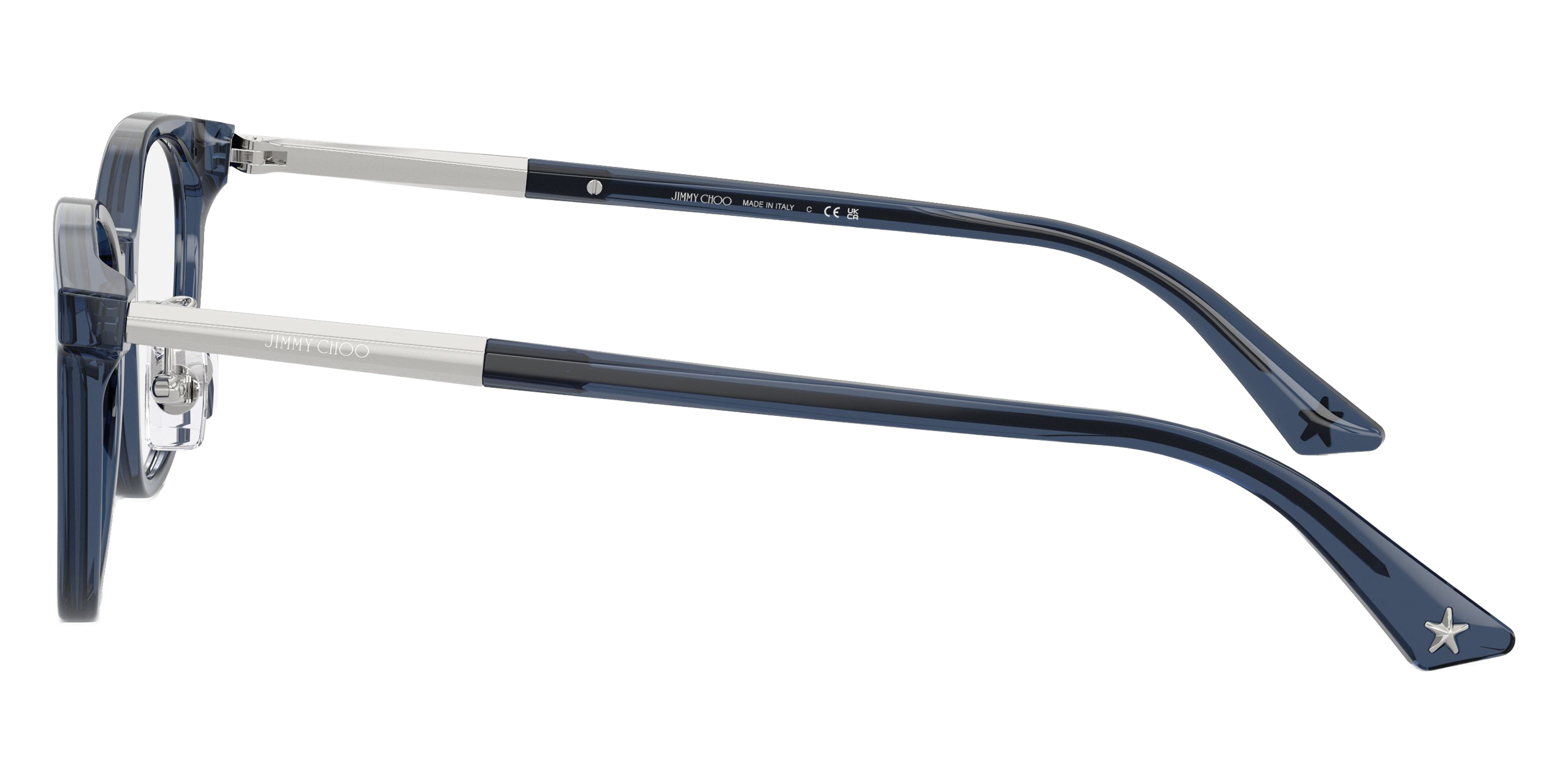 Color: Transparent Navy/Silver (5035) - Jimmy Choo JC3039D503548