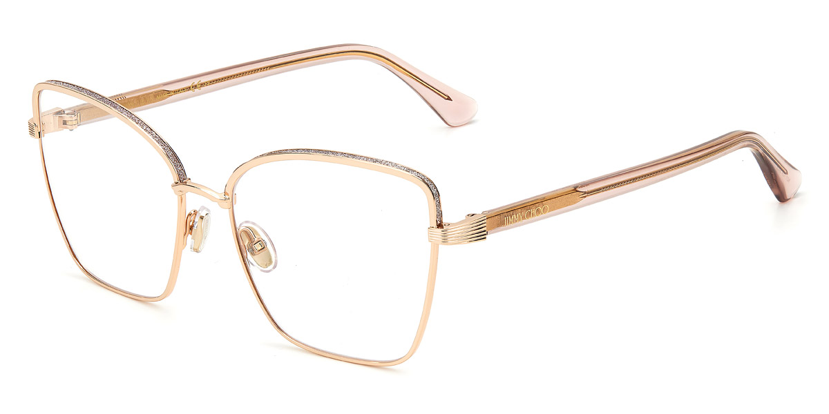 Jimmy Choo™ JC266 Rectangle Eyeglasses | EyeOns.com Jimmy Choo™ JC266 Rectangle Eyeglasses | EyeOns.com