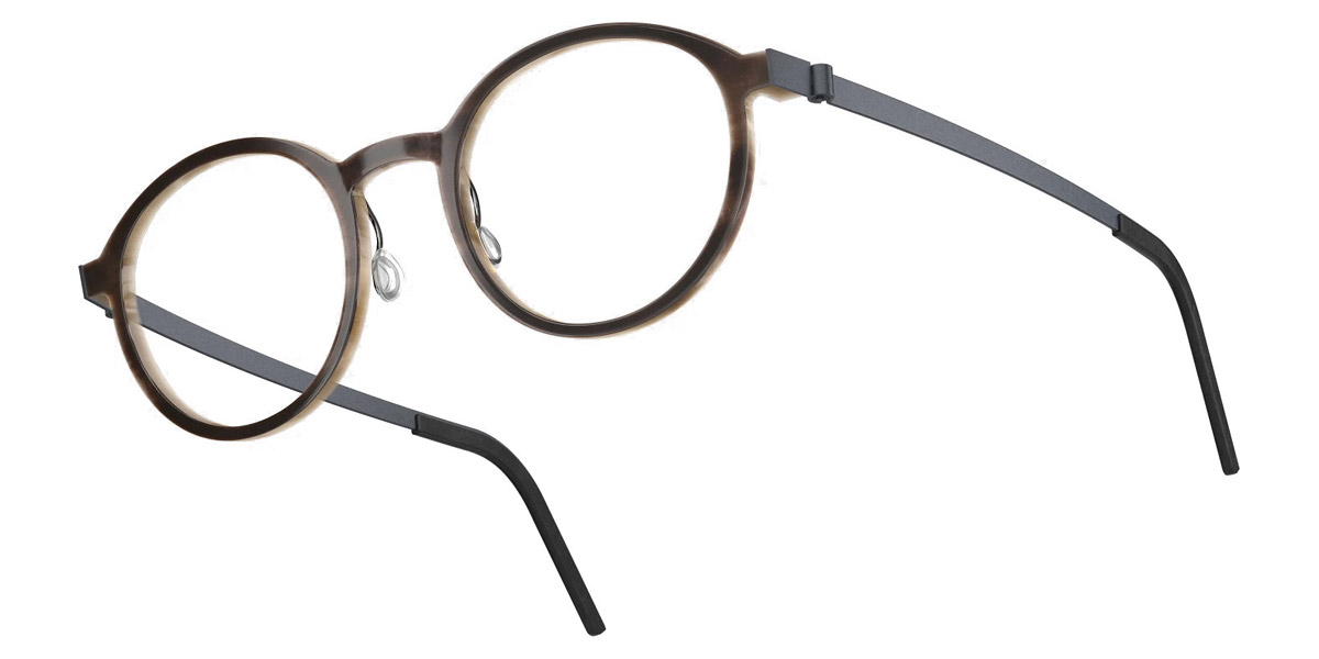 Color: Medium Brown/Light Brown U16 SL93 Blue Gradient- Lindberg Buffalo Titanium LND1828H18U1648