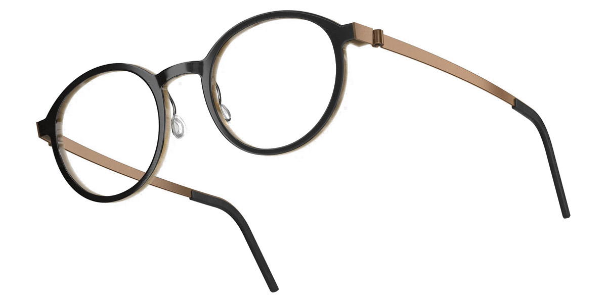 Color: Deep Black/Light Brown PU15 SL54 Rose Gold Mirrored-Medium Gray- Lindberg Buffalo Titanium LND1828H26PU1548