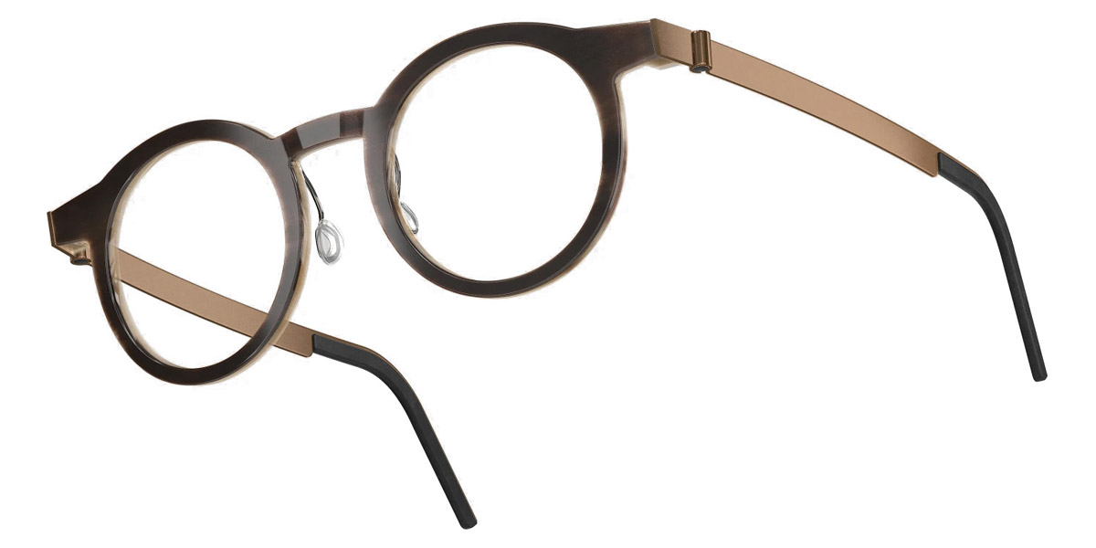 Color: Medium Brown/Light Brown PU15 SL93 Blue Gradient- Lindberg Buffalo Titanium LND1846H18PU1544
