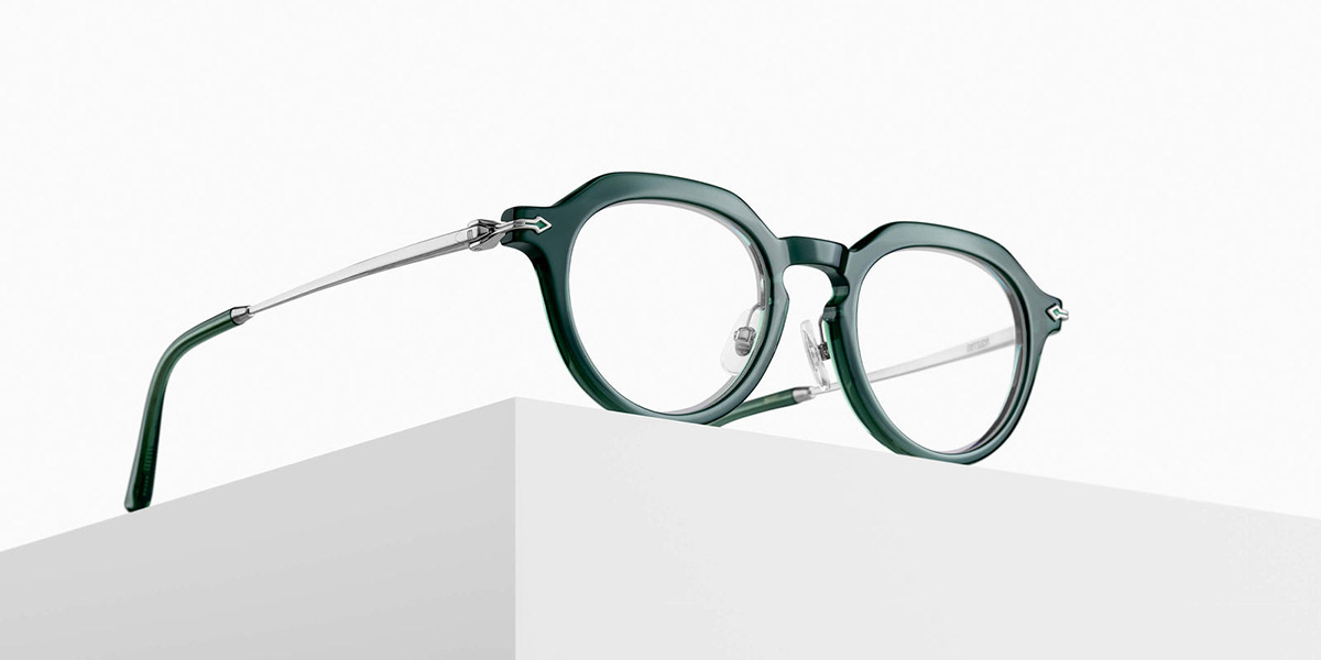 Color: Bottle Green/Brushed Silver (BGN-BS) - Matsuda MTDM2057BGN-BS47