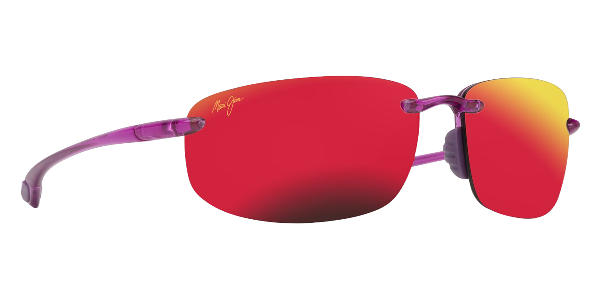 Color: Shiny Transparent Cyclamen Pink (MM407-071) - Maui Jim MJIMM407-07164