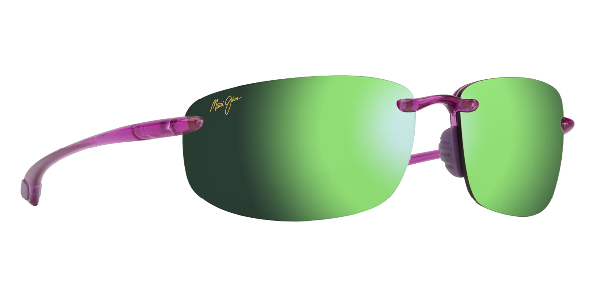 Color: Shiny Transparent Cyclamen Pink (MM407-075) - Maui Jim MJIMM407-07564
