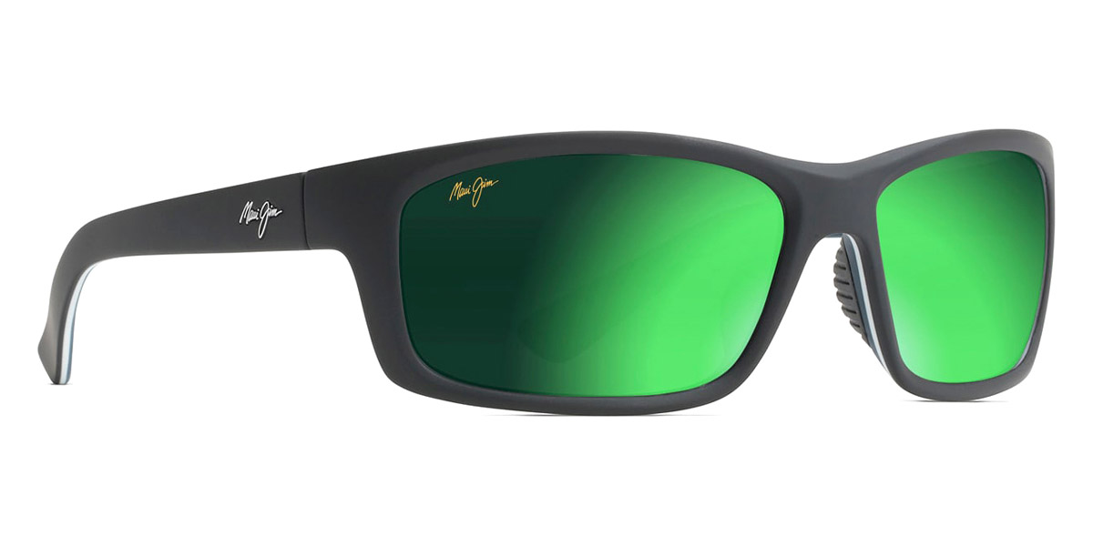 Color: Matte Soft Black with White and Blue (MM766-028) - Maui Jim MJIMM766-02861